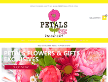 Tablet Screenshot of petalsflowerstellcity.com